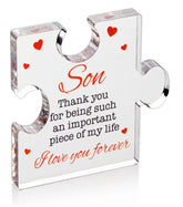 Son Small Puzzle Acrylic Plaque
